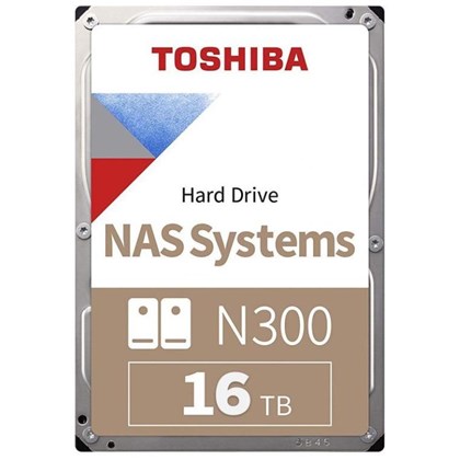 דיסק קשיח 3.5 אינץ' סדרת N300 אנטרפרייז טושיבה Toshiba HDWG31GUZSVA N300 Enterprise NAS SATA3 HDD 3.5Inch 16TB 512MB 7200RPM